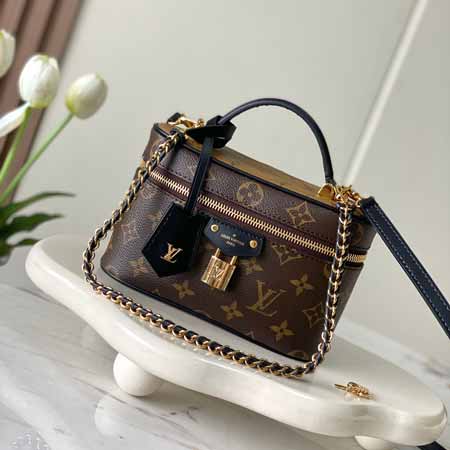 LV VANITY CHAIN 老花化妝箱手袋