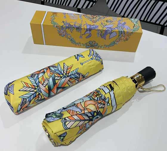 愛(ài)馬仕晴天傘 唯美抽象圖案藝術(shù)作品