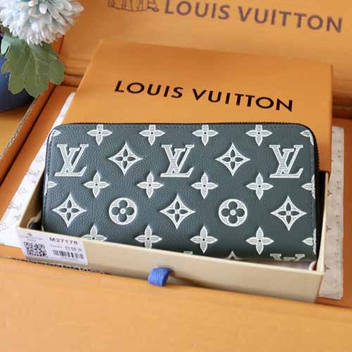 LV錢包 M27178 深綠色 Zippy W