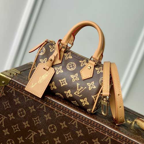 LV Nano Speedy枕頭包M27610，Mo