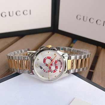 古奇專柜新蛇形面石英女表