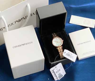 Emporio Armani新款AR11294系列佟麗婭同款石英女士手表 滿天星女表