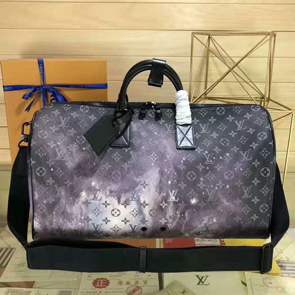 路易威登經典Monogram星河圖案Keepall Bandouliere 