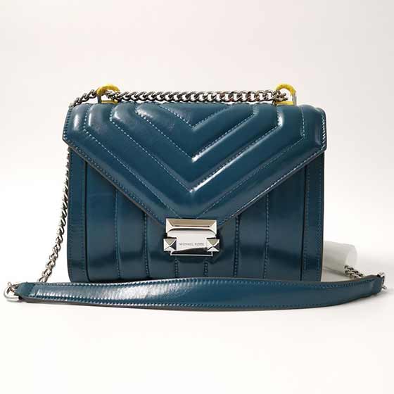 夏天守選 mk新款Whitney油蠟皮鏈條包 翻蓋信封包