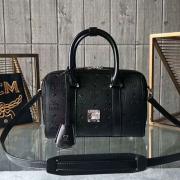 2018MCM經典款Visetos 牛皮壓紋波士頓