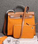 愛馬仕經典款double高立體防水帆布Herbag她的