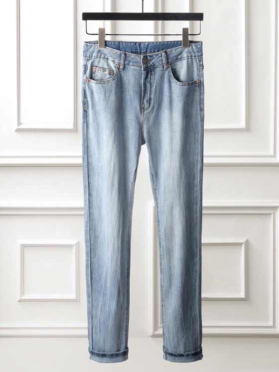 意大利Gucci古奇IT高等定制刺繡狼圖騰<a href=/tag/clothes/niuzaiku.html target=_blank class=infotextkey>牛仔褲</a>