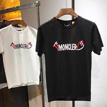 Moncler蒙口字母小翅膀短袖 大品牌情侶款短袖T恤