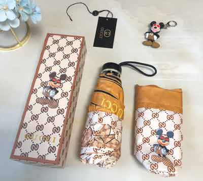 古奇新款米奇超輕五折迷你口袋傘 旅游攜帶方便