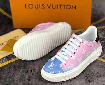 新款Louis Vuitton時尚厚底唐嫣同款lv小白鞋（