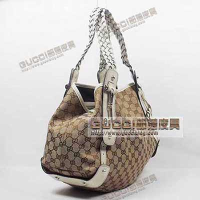 休閑時(shí)尚女包 帆布配牛皮包包 單肩包 137621杏白