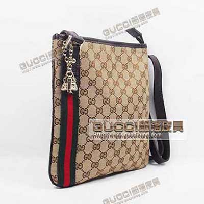 女包 女士單肩包 帆布包 古奇包包 斜挎包 144388杏啡