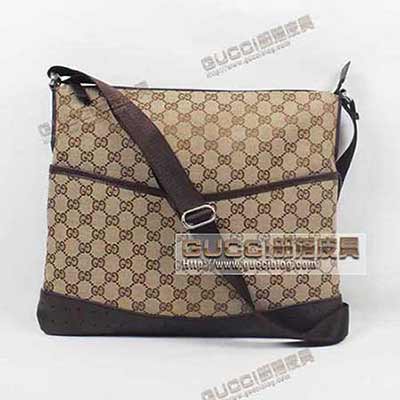 古奇男包 經典款男包 單肩包 斜挎包 帆布包 145856