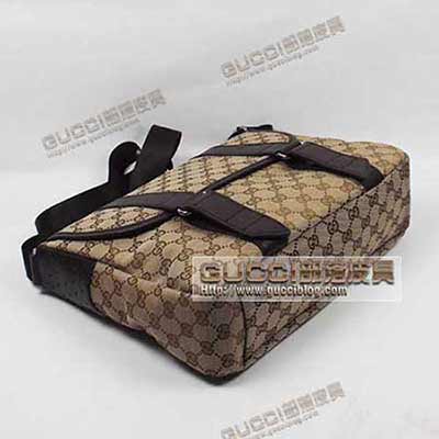 古奇男包 真品品質單肩包 斜挎包 帆布包 145859杏黑