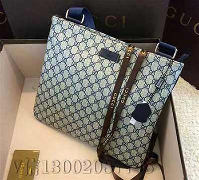 gucci女包46藍單肩包 時尚大號手袋女士手提包