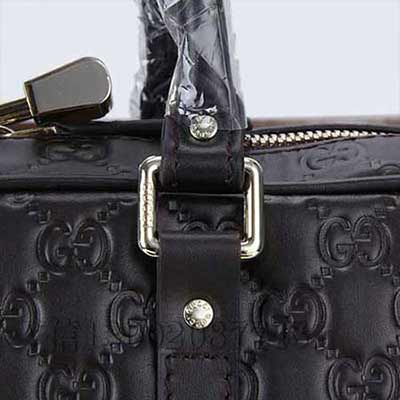 古琦男士公文包 電腦包 黑色全皮壓花男包 手提斜挎包 80