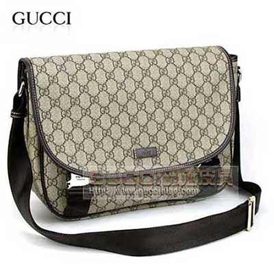 古奇男包201732 新經典款GG花紋男士斜背包