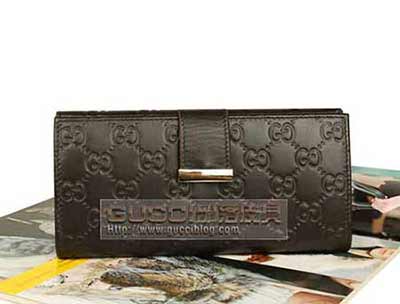 新潮流大品牌明星名包真皮錢包3折女士錢夾長款皮夾包郵212089-2019Y啡全皮