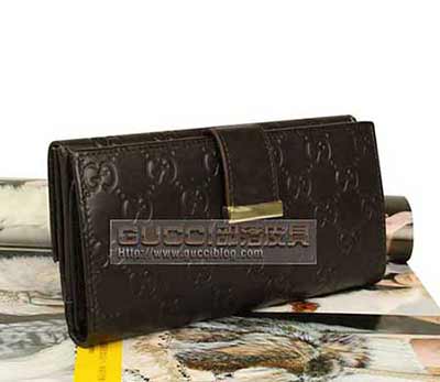 新潮流大品牌明星名包真皮錢包3折女士錢夾長款皮夾包郵212089-2019Y啡全皮