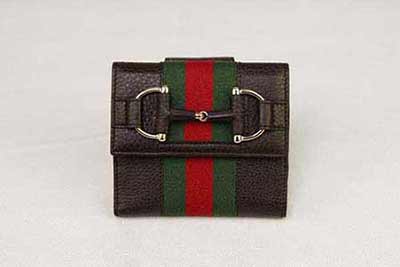 古琦錢包 真皮加紅綠織帶長(zhǎng)夾245751 A7MAG 2061