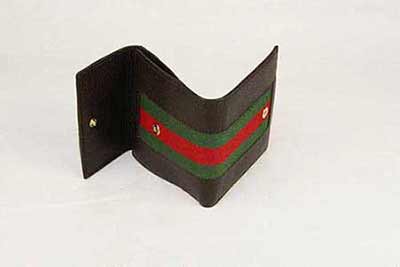 古琦錢包 真皮加紅綠織帶長(zhǎng)夾245751 A7MAG 2061