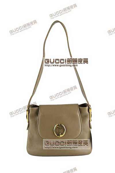 gucci女包251809 gucci時尚黃色真皮單肩包