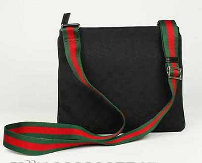 古奇男包單肩斜挎包 古奇時尚斜跨男包256100黑