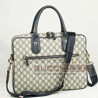 高品質男包 男士手提斜挎商務包 公文包 256195藍色PVC