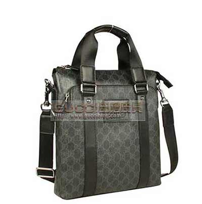 古奇PVC配皮男包2013新款男商務(wù)包手提斜挎包公文包 單肩包268482黑PVC