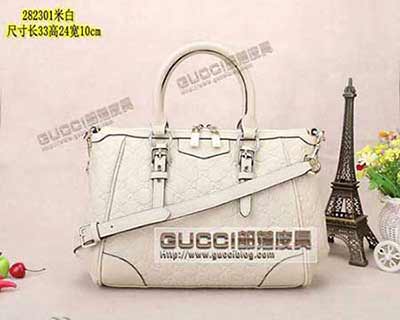 真品代買官網模特款頭層真皮手提包 282301米白