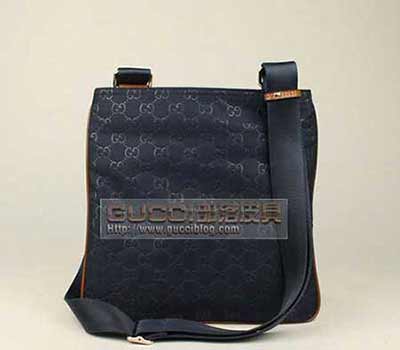 古琦真品品質(zhì)休閑商務(wù)包 雙G圖案簡約時尚韓版男包295257寶藍尼龍