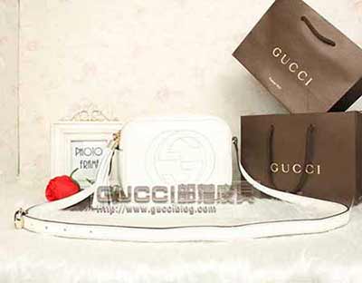 庫奇新款小挎包 真皮女包308364白色