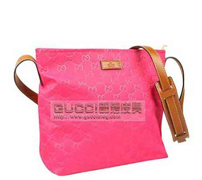 時尚休閑尼龍布包 男士斜挎包單肩包經典壓花男包314529玫紅