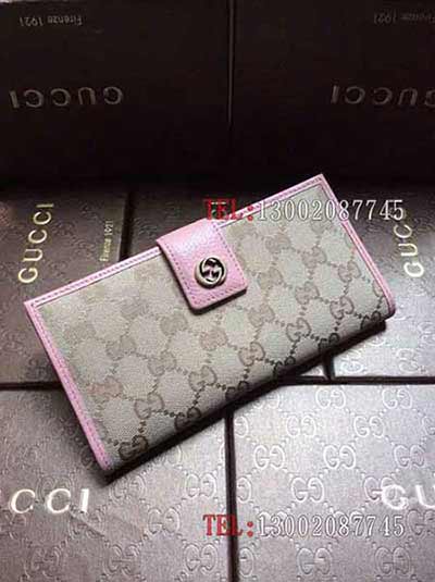 原單皮真皮牛皮全皮女士壓花錢包長款拉鏈錢夾卡包手機(jī)包 337335粉