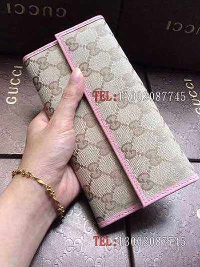 原單皮真皮牛皮全皮女士壓花錢包長款拉鏈錢夾卡包手機(jī)包 337335粉