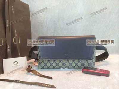 pvc男包 gucci男士休閑時尚背包 單肩包斜挎包潮男包 353431藍