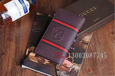 熱消名牌拉鏈包 時尚經典全皮包 真皮長款錢包 588782啡