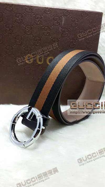 古奇扣印花男士真皮帶潮腰帶男款褲帶G4101