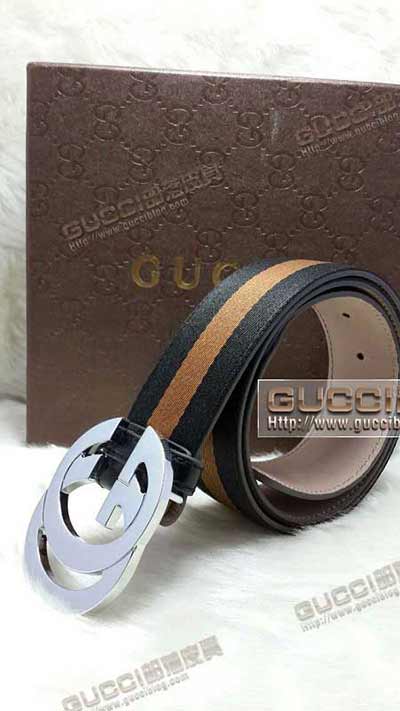 古奇男士高等商務(wù)頭層皮平滑扣皮帶 酷奇代買G417