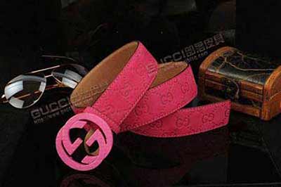 時尚雙G字母平滑扣商務個性潮女腰帶牛皮G425 43