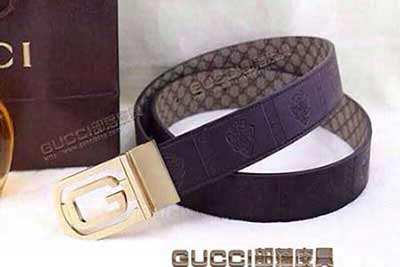 男士腰帶真皮時尚雙G休閑潮人平滑扣 G425 5