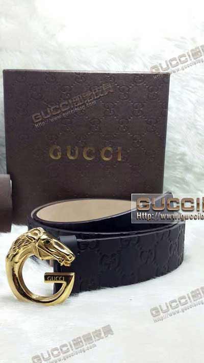 代買男士女士真皮腰帶 古奇皮帶G445