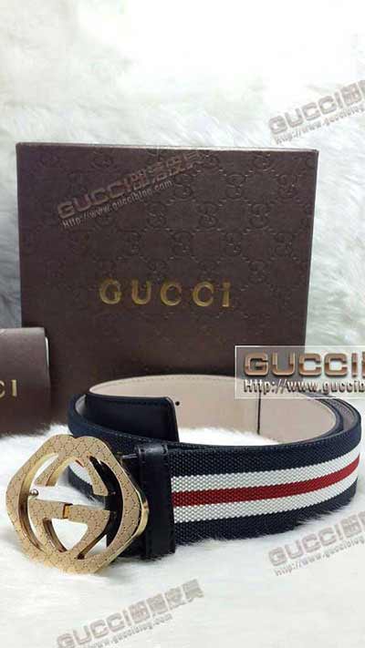 古奇男款真皮皮帶G476