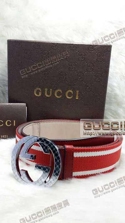 真品gucci男士商務 牛皮腰帶G493