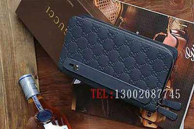 新款時(shí)尚錢(qián)包 全皮牛皮拉鏈長(zhǎng)款錢(qián)夾 古奇真皮錢(qián)包 G944801藍(lán)