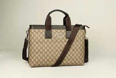 古琦男士手提斜挎包 時尚休閑男包298168咖啡