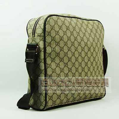 gucci時(shí)尚潮包113758 男包包 男式包 斜挎包 單肩包 PVC