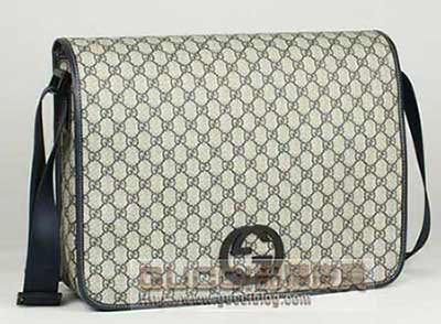 古奇男包 gucci單肩包 時尚PVC 古琦男士斜挎商務包 222291藍PVC藍皮