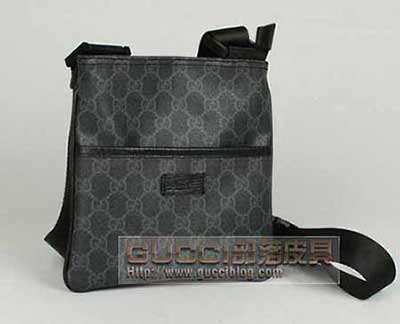 酷奇PVC真品品質男包古奇男士單肩包斜挎包162905休閑小包