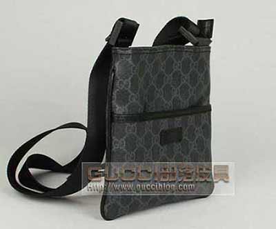 酷奇PVC真品品質男包古奇男士單肩包斜挎包162905休閑小包